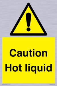 Caution Hot liquid